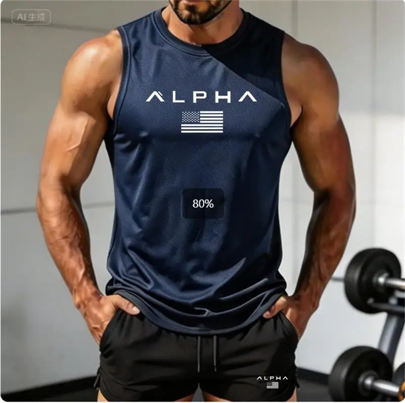 2026 Alpha Men's Printed Round-neck Fitness Vest+shorts Undershirt, Muscle Quick-drying Basketball Vest
2026 Alpha Men's Printed Round-neck Fitness Vest+shorts Undershirt, Muscle Quick-drying Basketball Vest