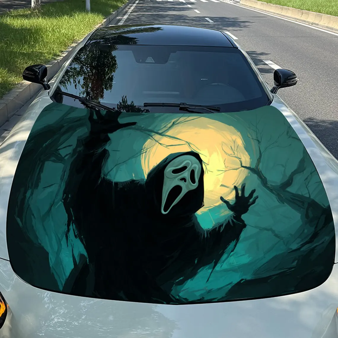 Car Decals Ghost - Faced Figure Car Hood Sticker, Waterproof Self - Adhesive Vinyl Graphics Decals, Decorative Protective & Scra
Car Decals Ghost - Faced Figure Car Hood Sticker, Waterproof Self - Adhesive Vinyl Graphics Decals, Decorative Protective & Scra