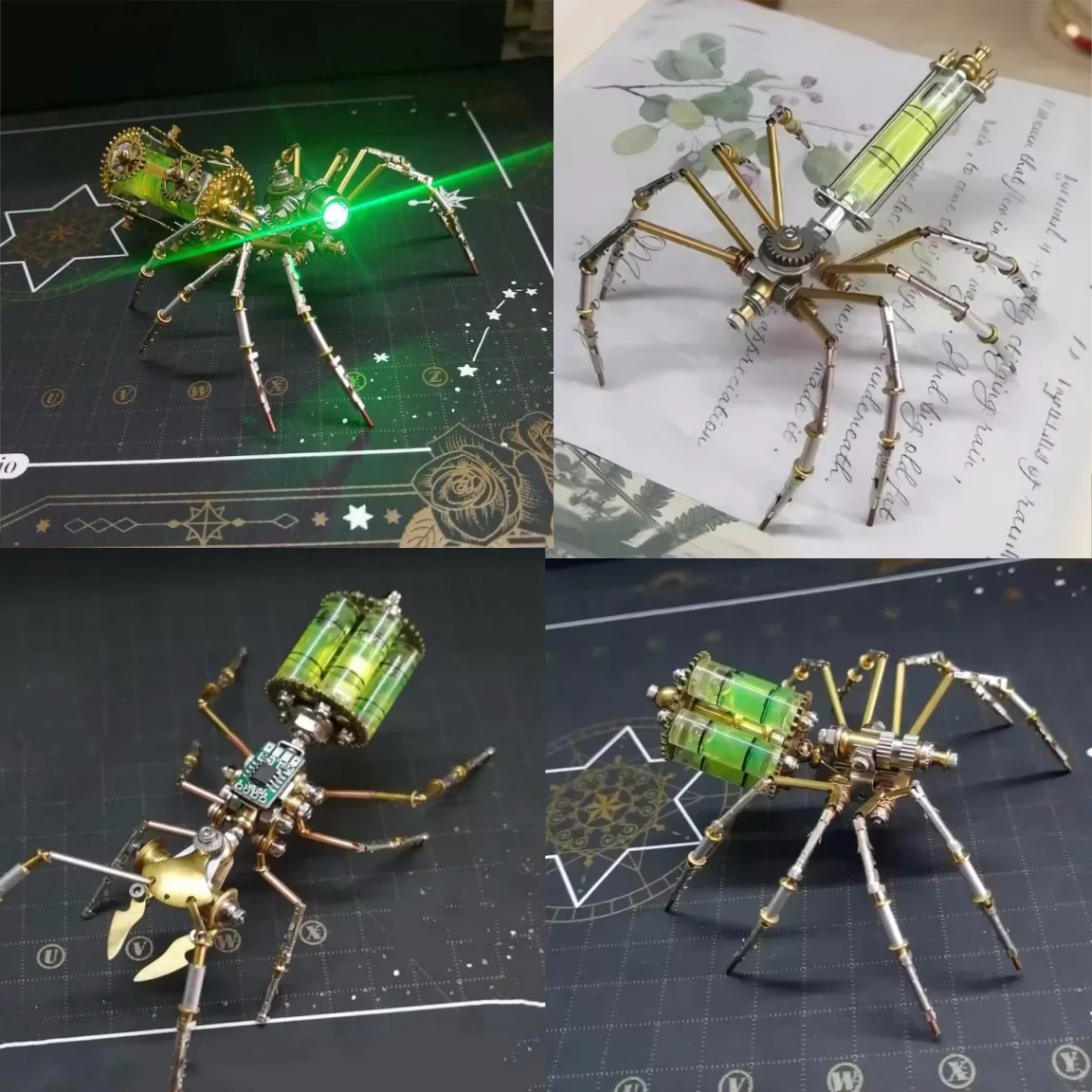 DIY Biochemical Spider Metal Model Kit Steampunk Mechanical Insects Assembly Toy 3D Puzzle Handmade Toy Gift - 100pcs+
DIY Biochemical Spider Metal Model Kit Steampunk Mechanical Insects Assembly Toy 3D Puzzle Handmade Toy Gift - 100pcs+