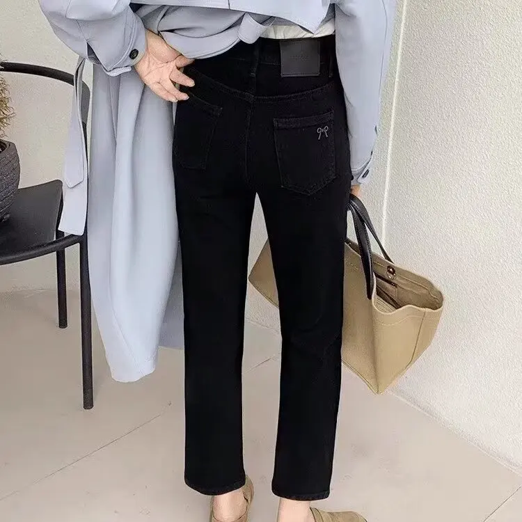 Black 9-inch cigarette tube pants for women's spring and autumn new style, summer plus pear shaped figure, slimming effect, elas
Black 9-inch cigarette tube pants for women's spring and autumn new style, summer plus pear shaped figure, slimming effect, elas