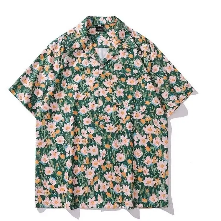 Hawaii Summer ort Sve Floral Vintage Cuba Casual irt Loose ex Couple Beach irt Youth Regular Fit Summer 2025
Hawaii Summer ort Sve Floral Vintage Cuba Casual irt Loose ex Couple Beach irt Youth Regular Fit Summer 2025