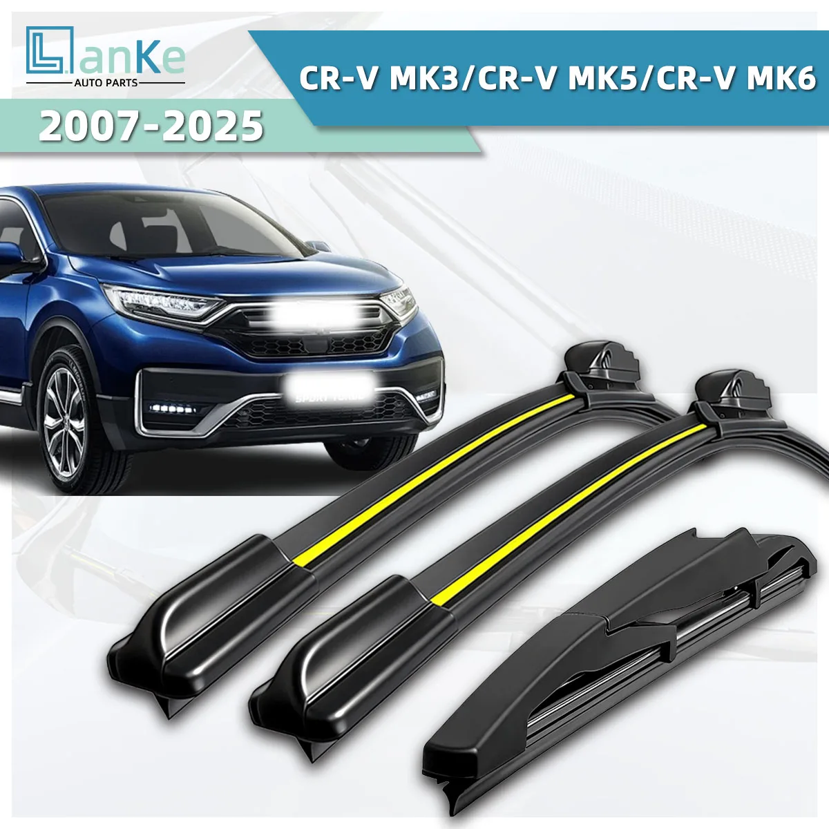 Suitable For Honda CR-V MK3/CR-V MK5/CR-V MK6 (2007-2025) Automotive Wipers Stable Durable Front Windshield Bidirectional Wipers
Suitable For Honda CR-V MK3/CR-V MK5/CR-V MK6 (2007-2025) Automotive Wipers Stable Durable Front Windshield Bidirectional Wipers