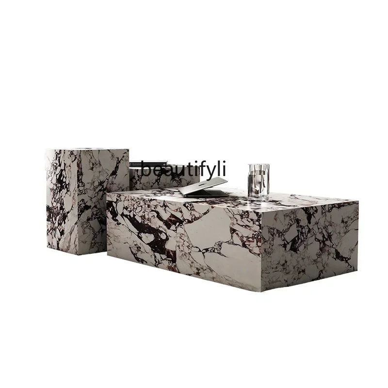 Italian minimalist rectangular simple modern side table, rock slab coffee table, new personalized designer
Italian minimalist rectangular simple modern side table, rock slab coffee table, new personalized designer
