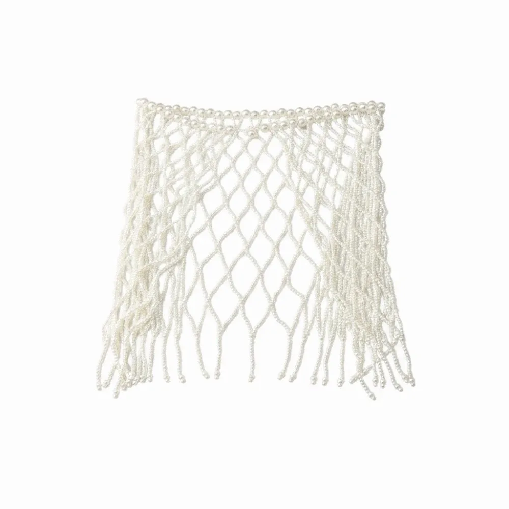 Mesh Skirtbelt Elegant Pearl Waist Chain French Style Hollow Out Pearls Tassel Shawl Vintage Handmade Beaded Belt Dress-match
Mesh Skirtbelt Elegant Pearl Waist Chain French Style Hollow Out Pearls Tassel Shawl Vintage Handmade Beaded Belt Dress-match