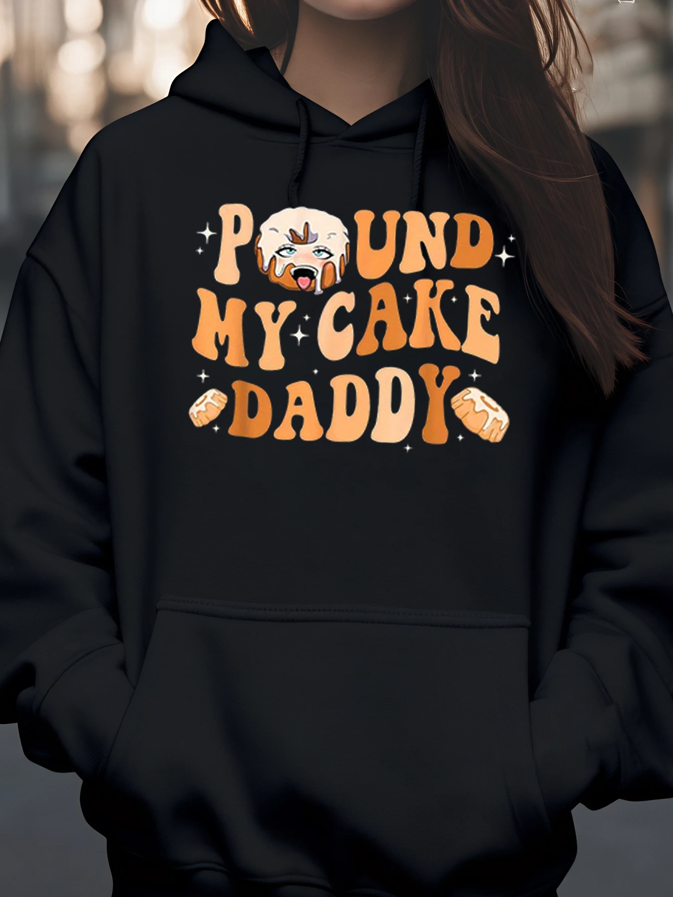 Толстовка с принтом Pound My Cake Daddy, костюм на Хэллоуин, повседневная одежда для женщин
Толстовка с принтом Pound My Cake Daddy, костюм на Хэллоуин, повседневная одежда для женщин