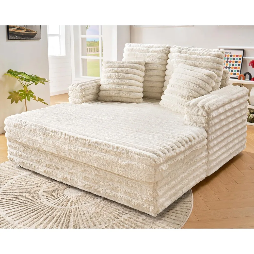 Chaise Lounge Indoor,Upholstered Sofa Bed with Throw Pillows and Armrests,Sleeper Chair- Plush Chair Bed for Living Room
Chaise Lounge Indoor,Upholstered Sofa Bed with Throw Pillows and Armrests,Sleeper Chair- Plush Chair Bed for Living Room