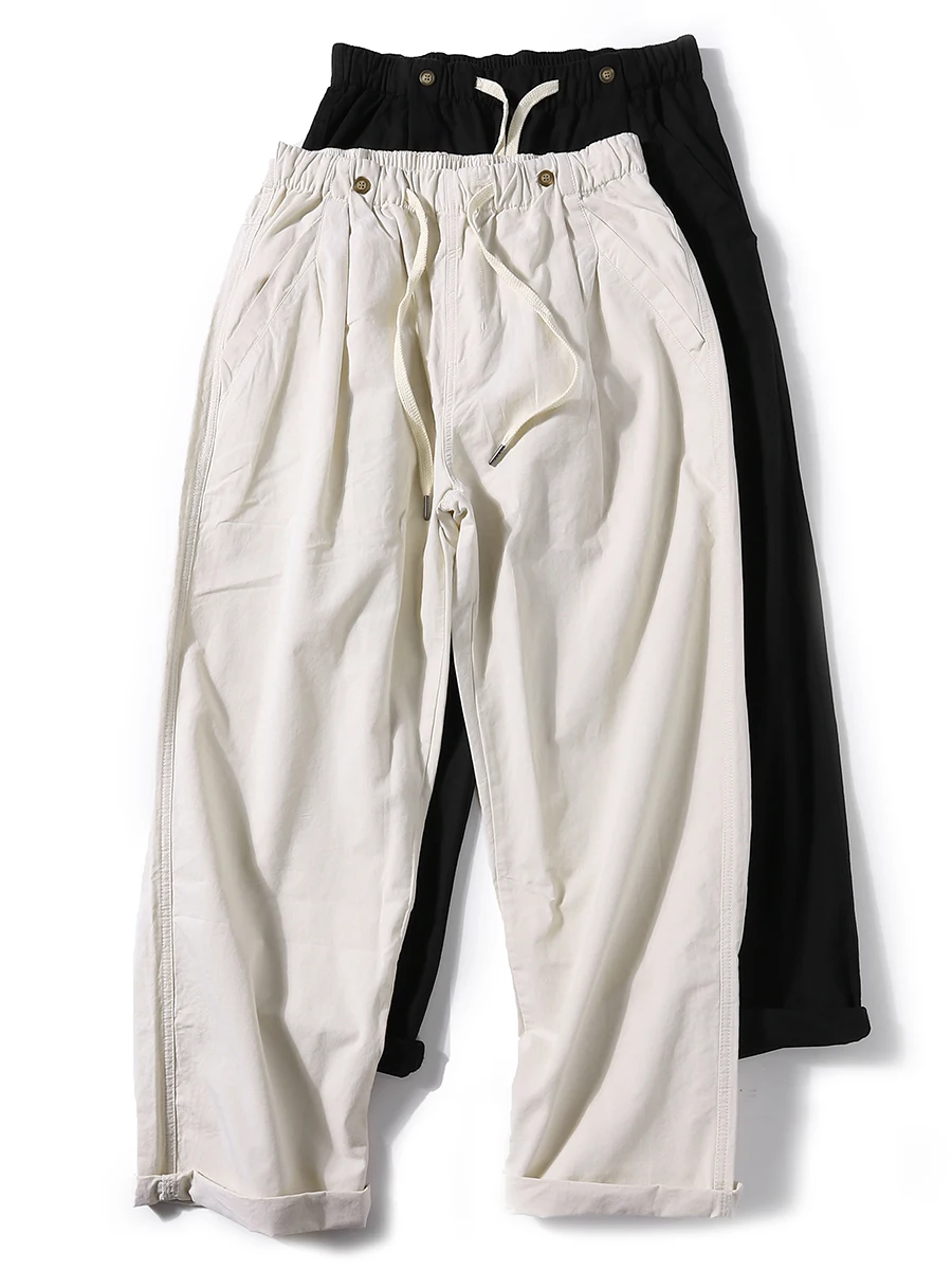 Summer Men's Wide Leg Casual Pants Youth Versatile Drapey Heavy Nine Points Japanese Retro Loose Fit Trousers Straight Tube
Summer Men's Wide Leg Casual Pants Youth Versatile Drapey Heavy Nine Points Japanese Retro Loose Fit Trousers Straight Tube