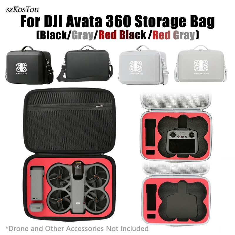 For DJI AVATA 360 Drone Protective Bag Carry Case Handbag Shoulder Box Travel Bag Anti-collision Storage Bag Drone Accessories
For DJI AVATA 360 Drone Protective Bag Carry Case Handbag Shoulder Box Travel Bag Anti-collision Storage Bag Drone Accessories
