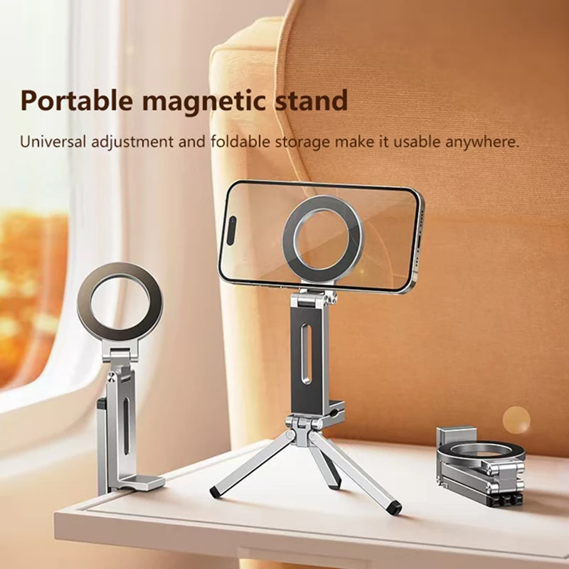 Aluminum Magnetic Mount Portable Clip Rotate Folding Universal Phone Holder Strong Suction Foldable Travel Desk Magnetic Bracket
Aluminum Magnetic Mount Portable Clip Rotate Folding Universal Phone Holder Strong Suction Foldable Travel Desk Magnetic Bracket