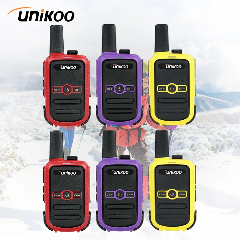6 pcs UNIKOO Walkie Talkie UK224C PMR446 FRS Two Way Radio Mini Portable Communication Equipment PTT Radio for Camping Hunting
6 pcs UNIKOO Walkie Talkie UK224C PMR446 FRS Two Way Radio Mini Portable Communication Equipment PTT Radio for Camping Hunting