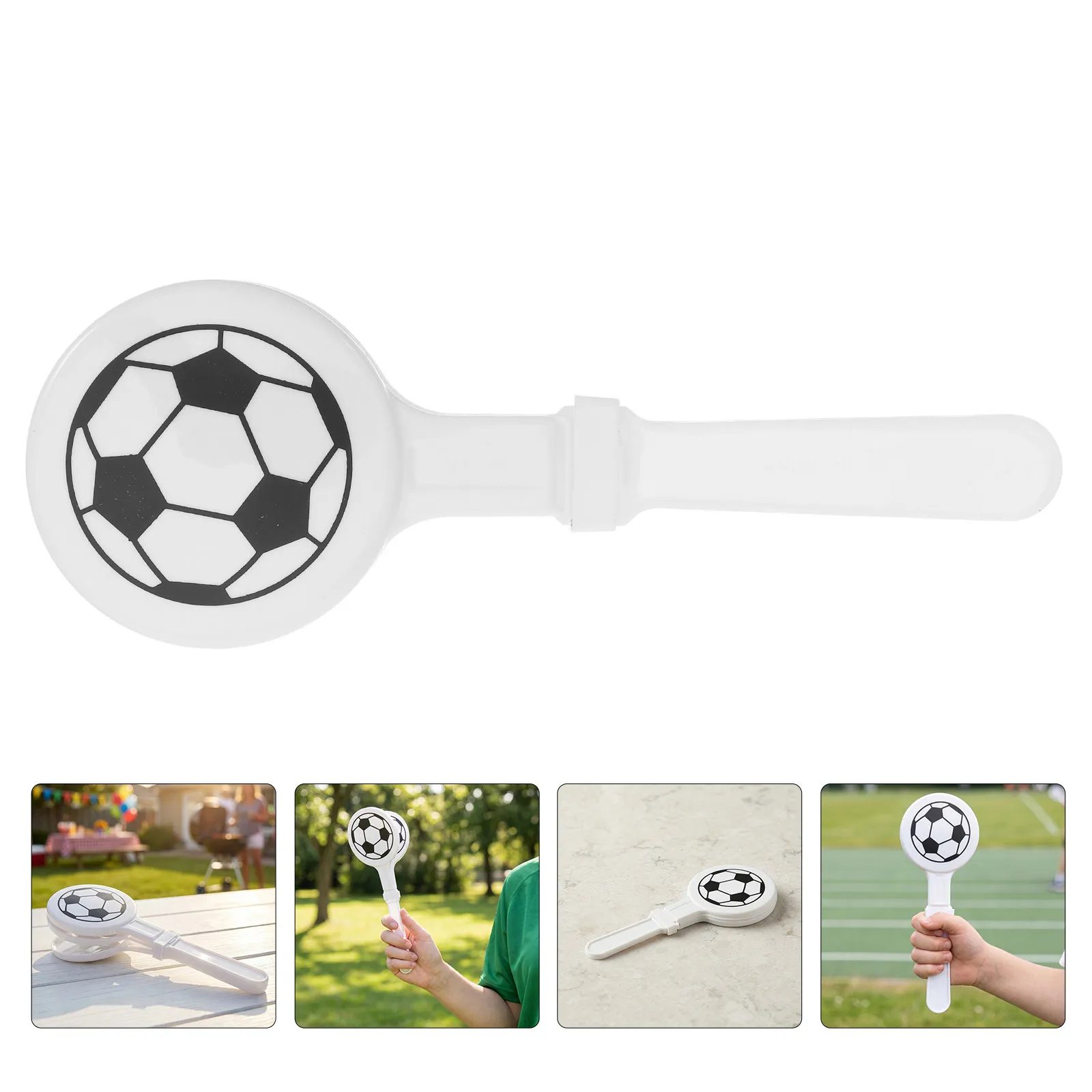 12Pcs Soccer Ball Hand Clappers Football Celebration Cheering Noise Maker Party Favor Sports Game Accessories Crowd Props
12Pcs Soccer Ball Hand Clappers Football Celebration Cheering Noise Maker Party Favor Sports Game Accessories Crowd Props