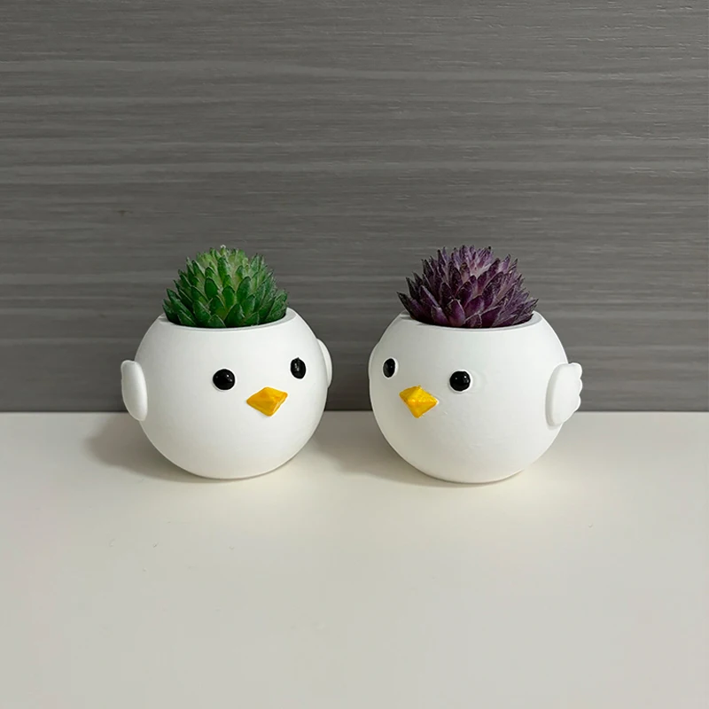 2 Pieces Mini Chick Flower Pot Succulent Plant Pot Desktop Ornament Plastic Planter Home Decor
2 Pieces Mini Chick Flower Pot Succulent Plant Pot Desktop Ornament Plastic Planter Home Decor