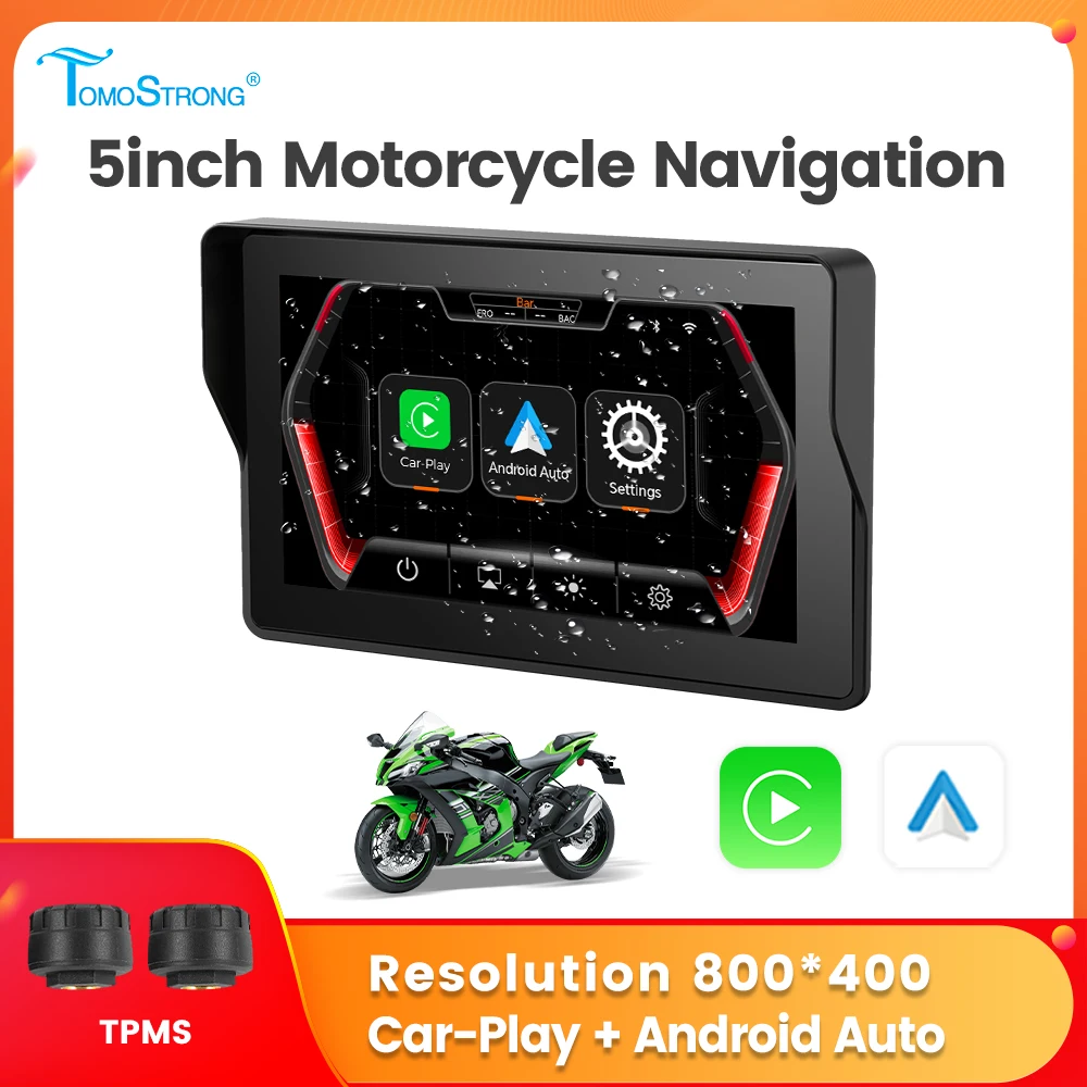 5-дюймовый мотоцикл, беспроводной CarPlay, Android, автонавигация, GPS, TPMS, датчик обнаружения давления в шинах для CFMOTO BMW Honda Suzuki
5-дюймовый мотоцикл, беспроводной CarPlay, Android, автонавигация, GPS, TPMS, датчик обнаружения давления в шинах для CFMOTO BMW Honda Suzuki