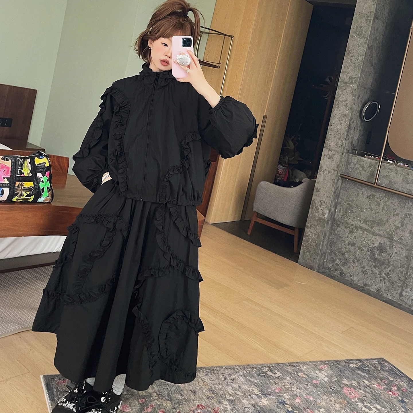 Vimas уличная женская ветровка с защитой от солнца, комплект из джерси и юбки, нейлоновый комплект на молнии для поездок на работу, летняя стандартная посадка
Vimas уличная женская ветровка с защитой от солнца, комплект из джерси и юбки, нейлоновый комплект на молнии для поездок на работу, летняя стандартная посадка