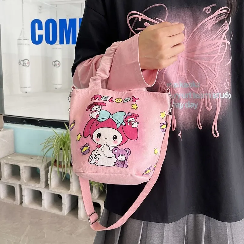 My Melody Anime Kawaii Sanrio Ins Fashion Children Crossbody Bag Cute Cartoon Bucket Canvas Bag Kuromi Gifts for Girls Boys
My Melody Anime Kawaii Sanrio Ins Fashion Children Crossbody Bag Cute Cartoon Bucket Canvas Bag Kuromi Gifts for Girls Boys