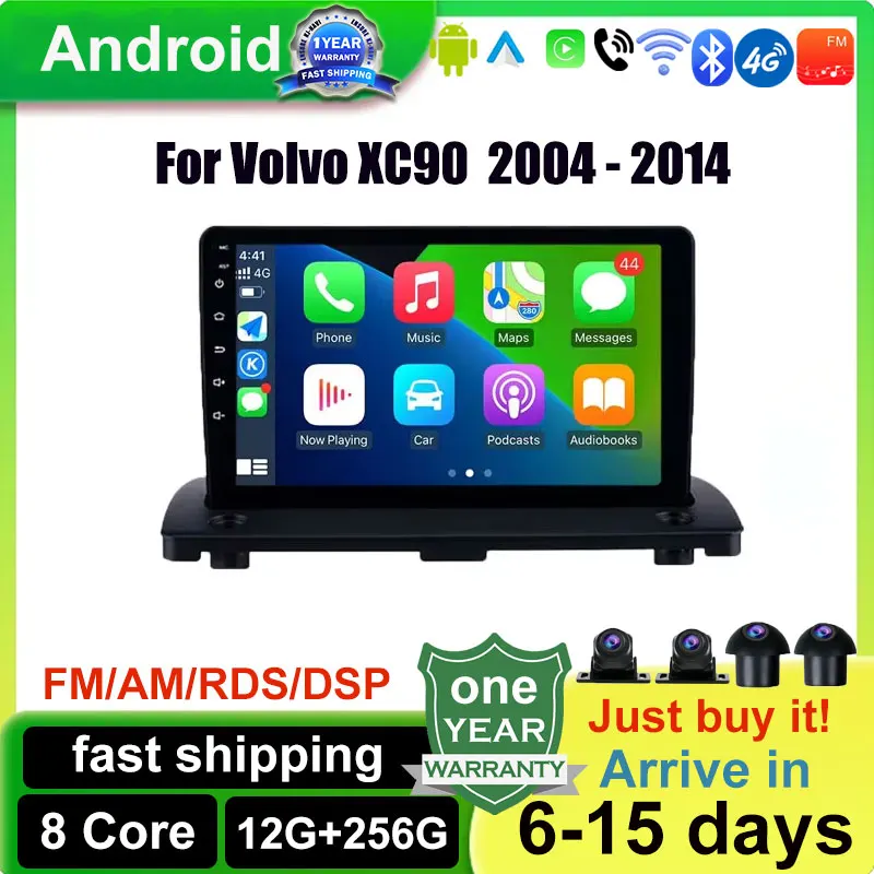 Android Stereo Player For Volvo XC90 Car Radio 2004 - 2014 Carplay Auto Multimedia Navigation Headunit
Android Stereo Player For Volvo XC90 Car Radio 2004 - 2014 Carplay Auto Multimedia Navigation Headunit