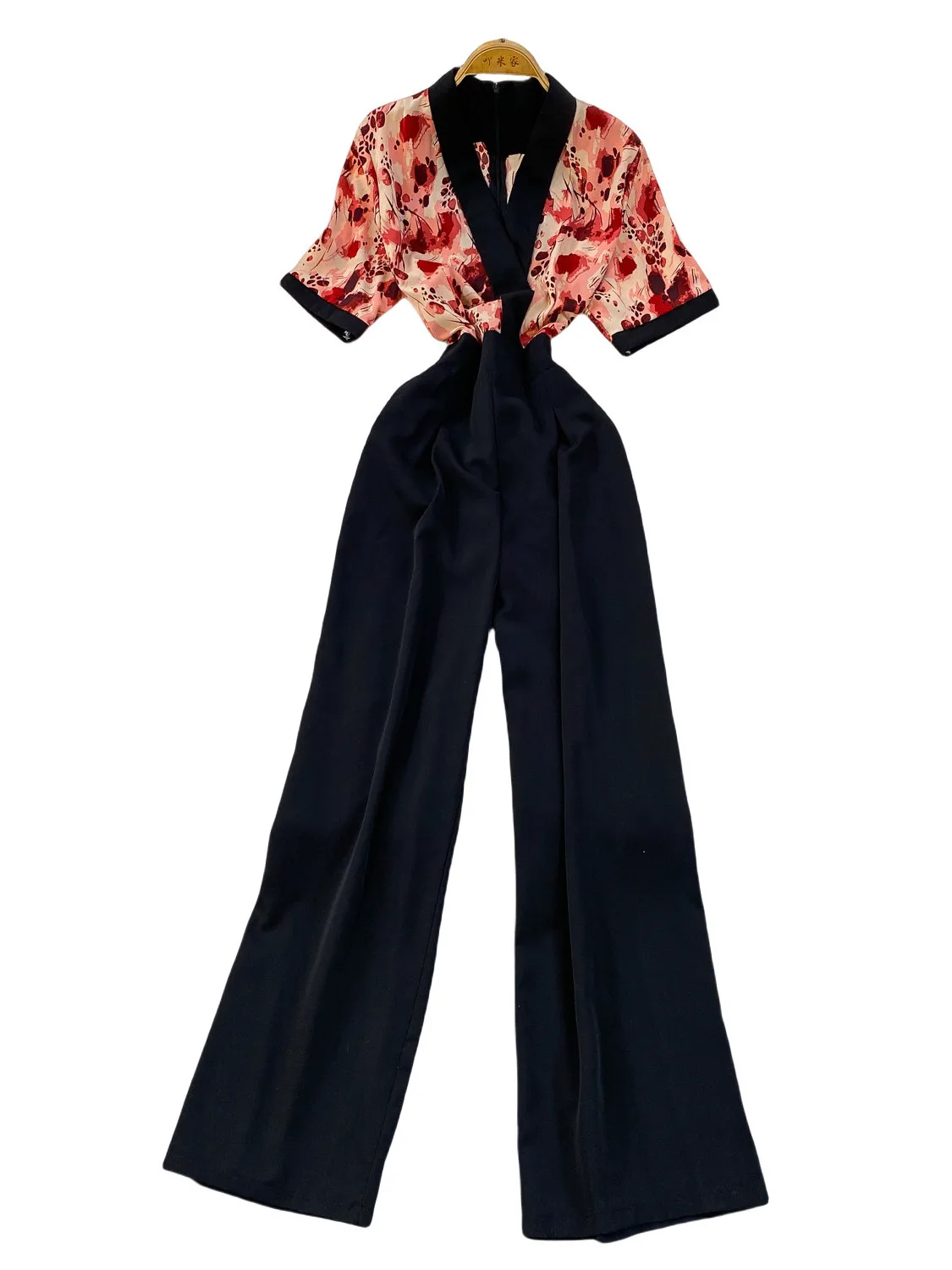 Ele Floral Print Cross V-Ne ort Sve Women's Rer High Waist Straight Leg Wide Leg Pants Comfortable Slimming Fit
Ele Floral Print Cross V-Ne ort Sve Women's Rer High Waist Straight Leg Wide Leg Pants Comfortable Slimming Fit