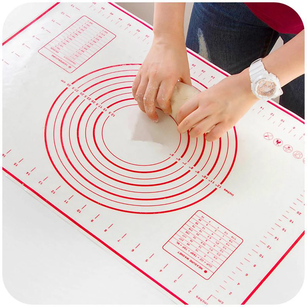 40x60cm Nonstick Silicone Baking Mat Anti Slip Kneading Pad Pastry Mat with Measurement Heat Safe Oven Microwave Kitchen
40x60cm Nonstick Silicone Baking Mat Anti Slip Kneading Pad Pastry Mat with Measurement Heat Safe Oven Microwave Kitchen