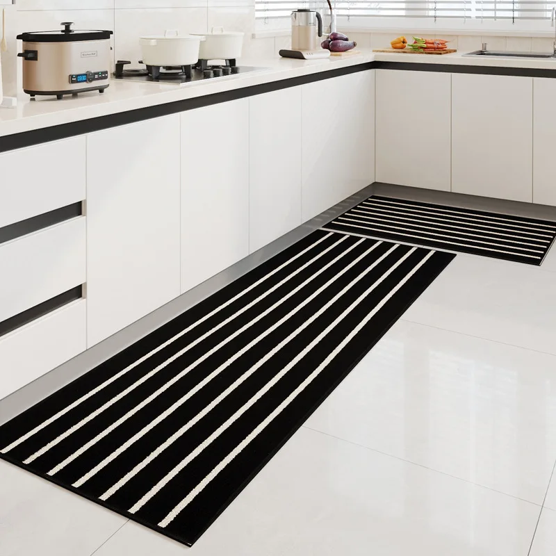 European Geometric Striped Kitchen Floor Mat Two-Color Non-Slip Carpet for Porch Hallway Rectangular Water-Absorbing Home Decor
European Geometric Striped Kitchen Floor Mat Two-Color Non-Slip Carpet for Porch Hallway Rectangular Water-Absorbing Home Decor