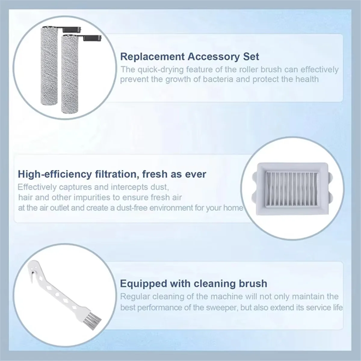 X40A_Main Roller Brush for Roborock Flexi Vacuum Cleaner Accessories Parts
X40A_Main Roller Brush for Roborock Flexi Vacuum Cleaner Accessories Parts