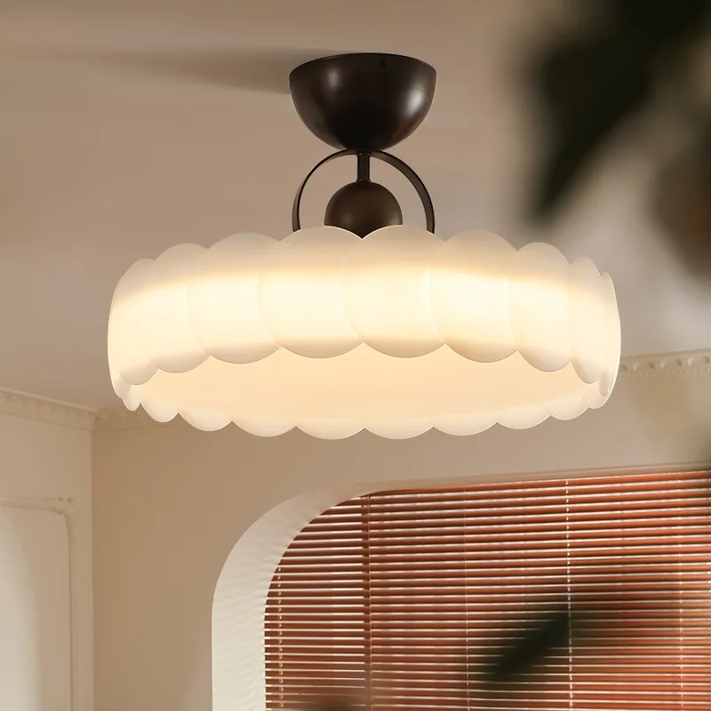 Modern Vintage Cream Ceiling Lamp, Minimalist Designer Lamp for Bedroom, Study, Princess Room
Modern Vintage Cream Ceiling Lamp, Minimalist Designer Lamp for Bedroom, Study, Princess Room