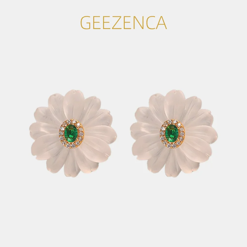 GEEZENCA White Crystal Cubic Zirconia 925 Silver Daisy Flower Stud Earrings For Women Cute Dainty Trendy Small Earring Love Gift
GEEZENCA White Crystal Cubic Zirconia 925 Silver Daisy Flower Stud Earrings For Women Cute Dainty Trendy Small Earring Love Gift