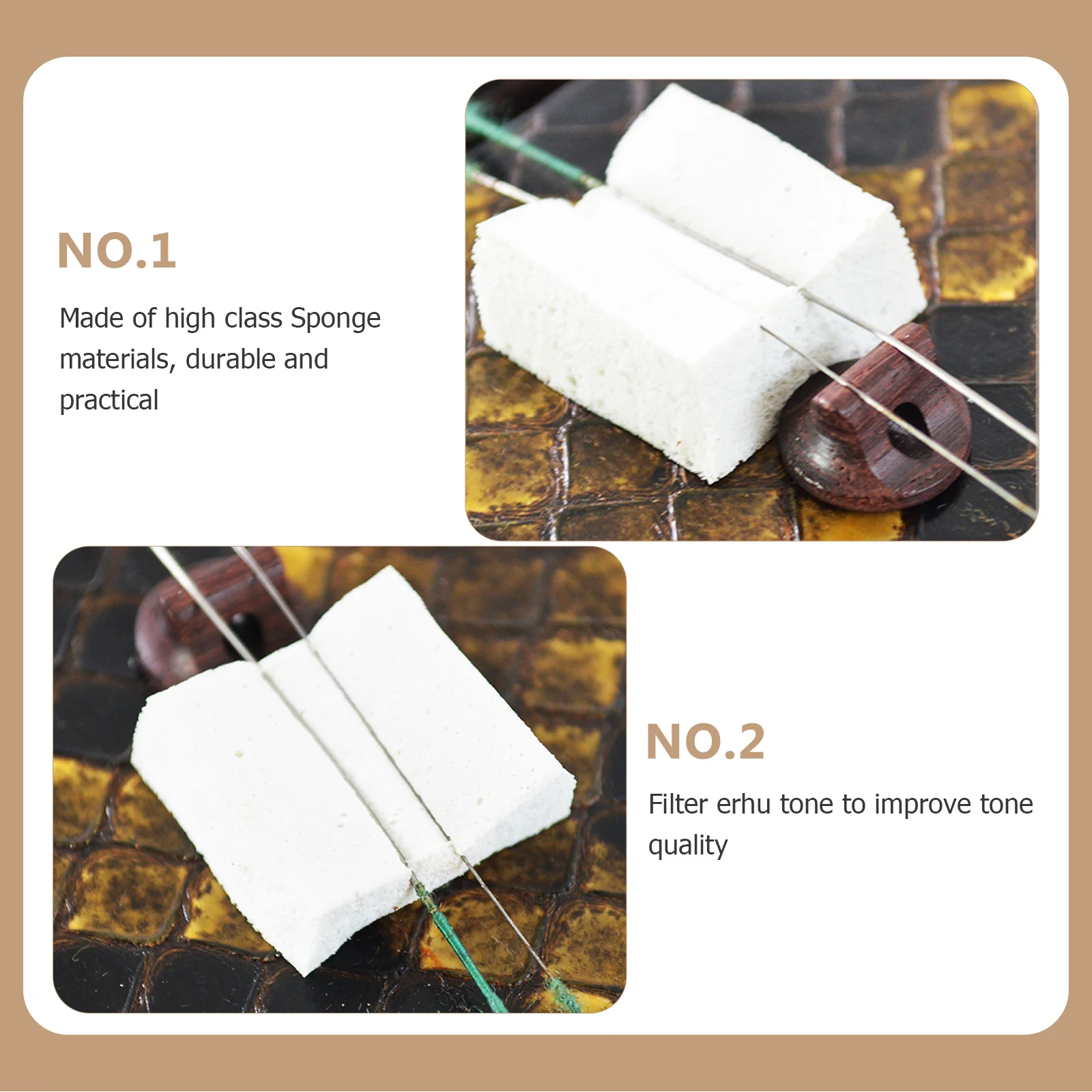 10 Pcs Erhu Sponge Pad Sound Filter Delicate Accessory Supply Sordine High-density Practice Mute
10 Pcs Erhu Sponge Pad Sound Filter Delicate Accessory Supply Sordine High-density Practice Mute