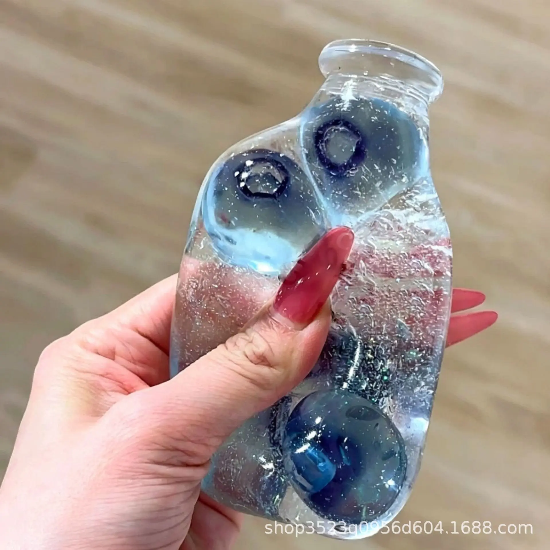 Transparent Fruit Milk Bottle Squishy Slow Rebound Stress Relief Hand Squeeze Decor Clear Glitter Bottle Gift For Collection
Transparent Fruit Milk Bottle Squishy Slow Rebound Stress Relief Hand Squeeze Decor Clear Glitter Bottle Gift For Collection