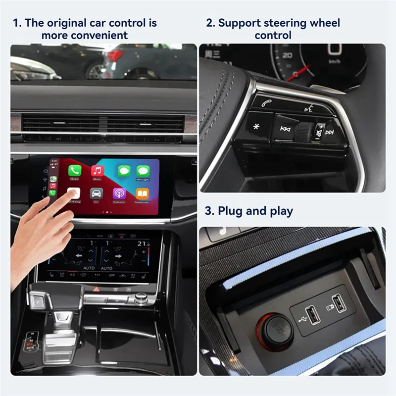 Android 13 New Carplay Ai Box Wireless Adapter For Netflix Youtube Smart Car System-A67F
Android 13 New Carplay Ai Box Wireless Adapter For Netflix Youtube Smart Car System-A67F