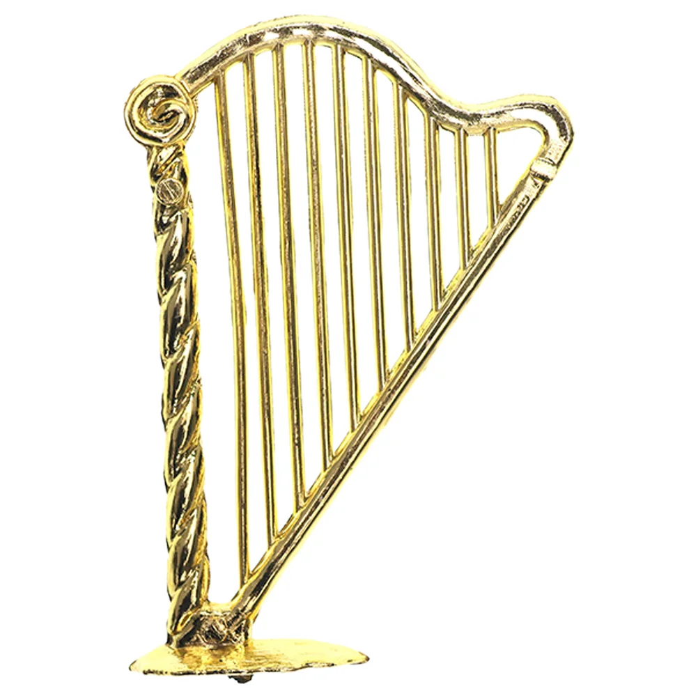 Musical Instrument Mini Harp Work Toys Golden Plastic Guitar Miniature Instruments Ornament
Musical Instrument Mini Harp Work Toys Golden Plastic Guitar Miniature Instruments Ornament