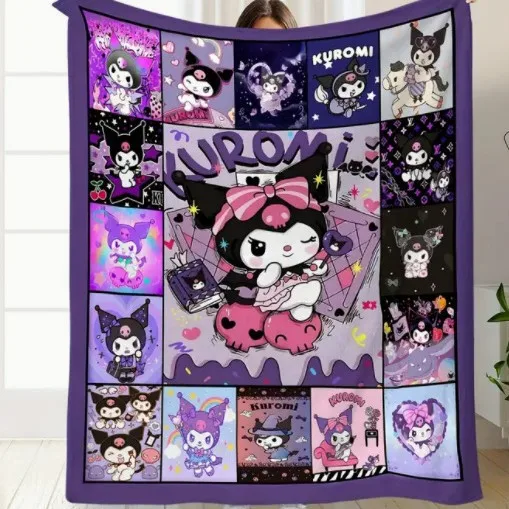 Фланелевое одеяло-шаль Miniso Sanrio Kuromi
Фланелевое одеяло-шаль Miniso Sanrio Kuromi