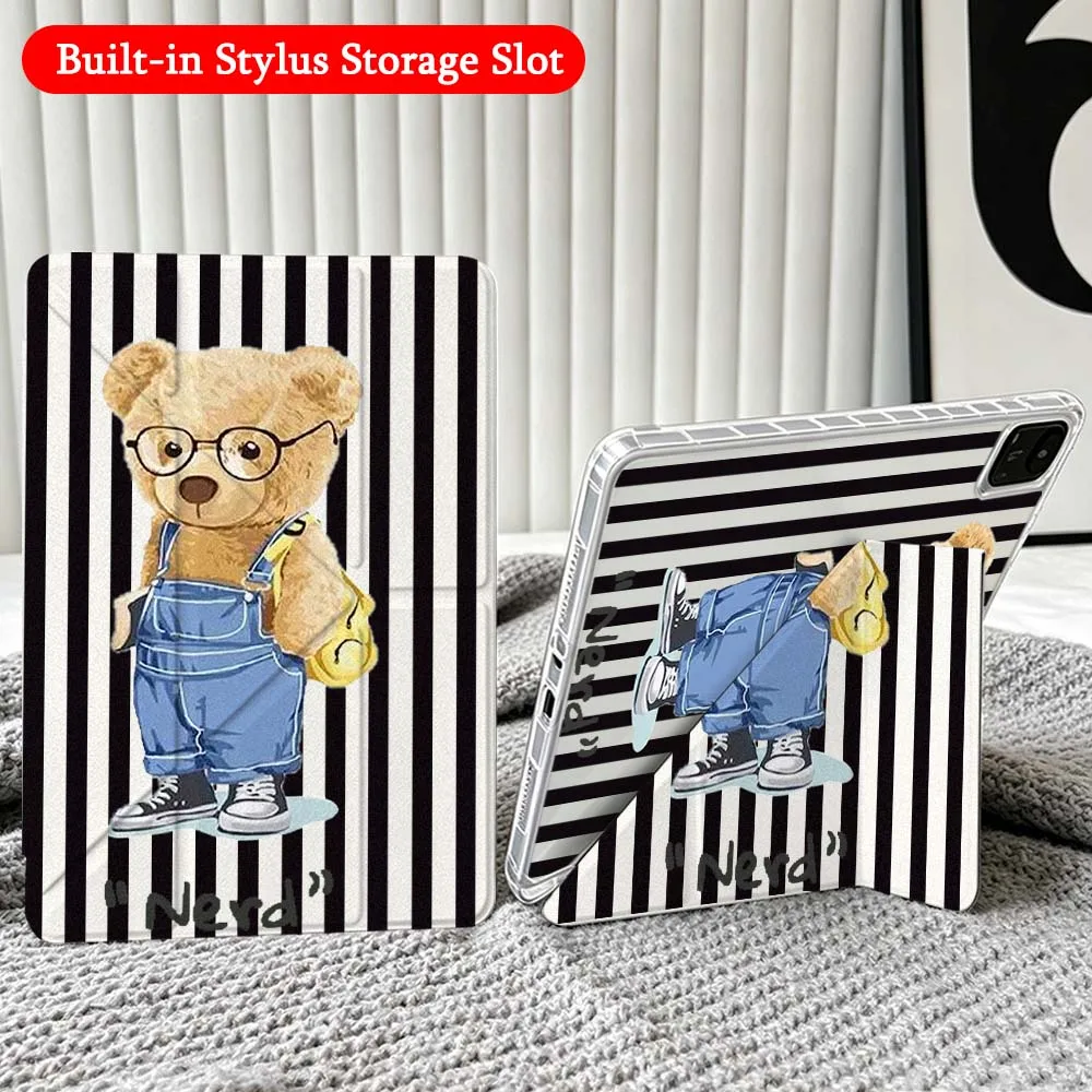 Cartoon Bear Suit Glasses For Xiaomi Redmi Poco Pad 5 6 7 8 Pro SE 11 11.2 12.1 Inch Transparent Y-Shaped Folding Tablet Case
Cartoon Bear Suit Glasses For Xiaomi Redmi Poco Pad 5 6 7 8 Pro SE 11 11.2 12.1 Inch Transparent Y-Shaped Folding Tablet Case