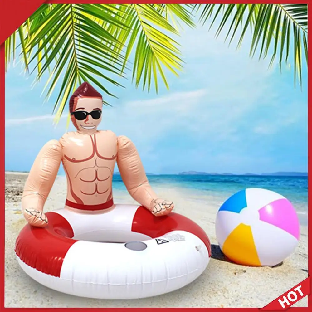 Muscle Men Blow Up Swim Tube Leakproof Swimming Rings Floaties with Cup Holder PVC Pool Floats for Kids Youth Adults
Muscle Men Blow Up Swim Tube Leakproof Swimming Rings Floaties with Cup Holder PVC Pool Floats for Kids Youth Adults