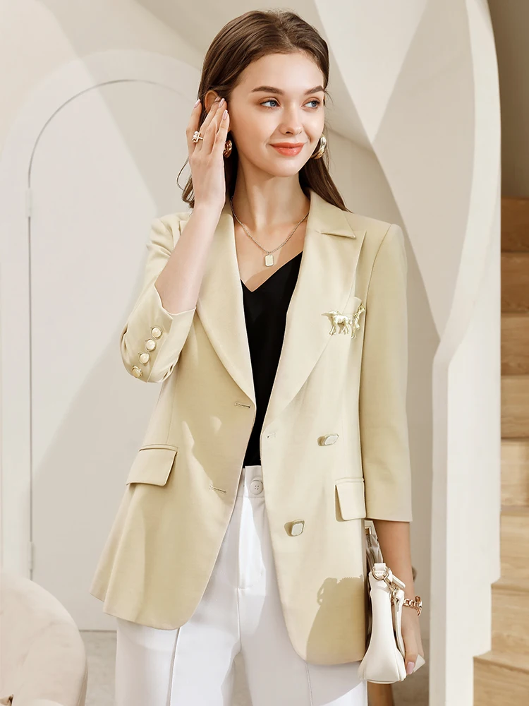 Весна 2025: Новинка! Модный женский пиджак на одной пуговице из полиэстера с длинным рукавом для офиса и повседневной носки.
Весна 2025: Новинка! Модный женский пиджак на одной пуговице из полиэстера с длинным рукавом для офиса и повседневной носки.