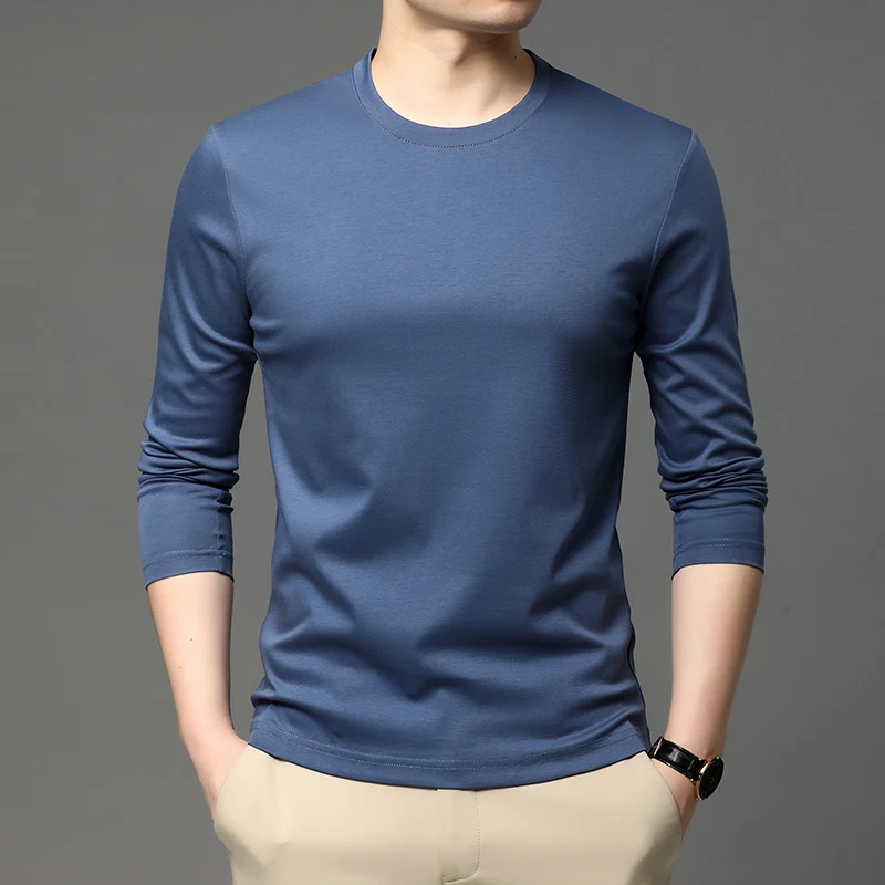2022 Round Collar Male T-shirts Spring and Autumn Solid Color Cotton Long Sleeve Casual Mens T-shirts Fashion Simple Man Tees
2022 Round Collar Male T-shirts Spring and Autumn Solid Color Cotton Long Sleeve Casual Mens T-shirts Fashion Simple Man Tees