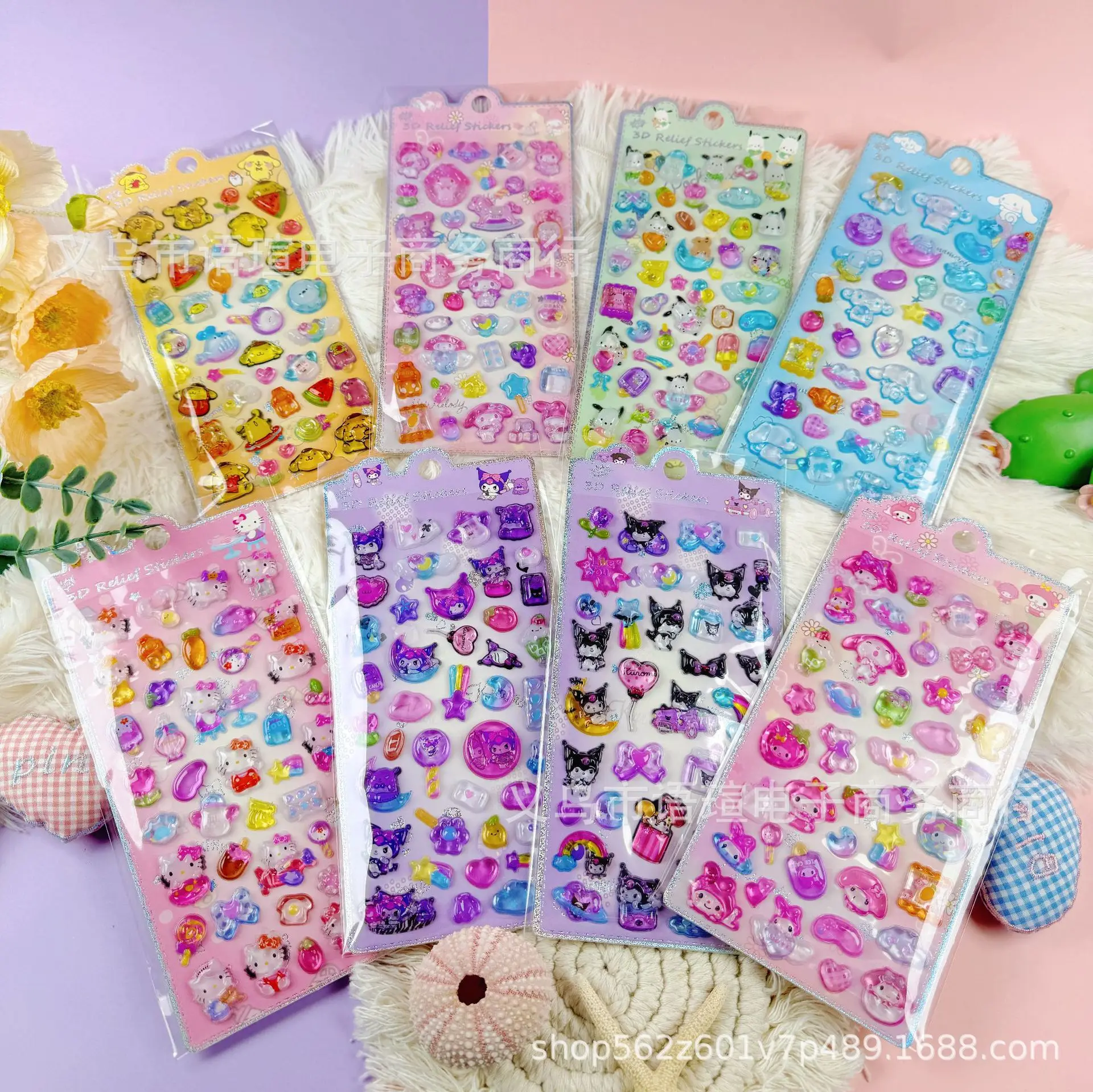 8-40 Pcs Japanese Kuromi Kt Cat My Moledy Originality 3D Relief Sticker Waterproof Decorative Stickers Cartoon Crystal Sticker
8-40 Pcs Japanese Kuromi Kt Cat My Moledy Originality 3D Relief Sticker Waterproof Decorative Stickers Cartoon Crystal Sticker