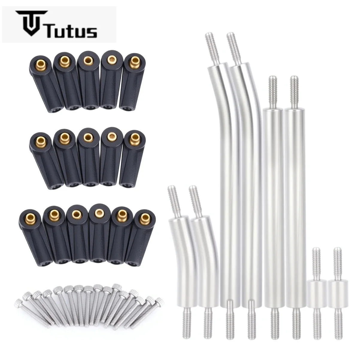 8Pcs Stainless Steel Links Linkage Rod Set Upgrade Parts For 1/24 RC Crawler Car Axial SCX24 C10 AXI00006 90081 AXI00005
8Pcs Stainless Steel Links Linkage Rod Set Upgrade Parts For 1/24 RC Crawler Car Axial SCX24 C10 AXI00006 90081 AXI00005