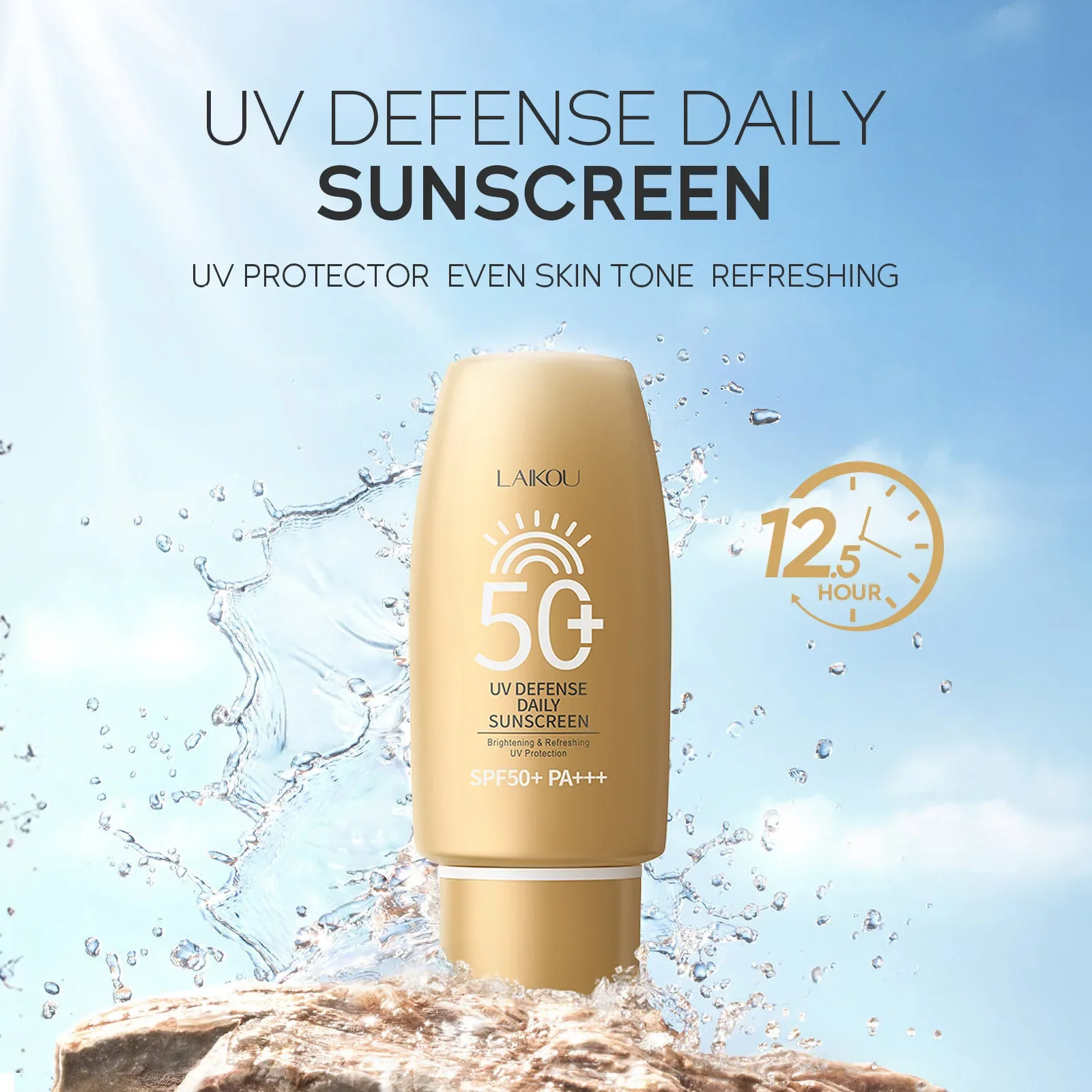 LAIKOU SPF50+ Sunscreen Korean Solar Blocker Skin Sun Cream UV Sun Block Facial Body Isolate Mild Moisturizer Serum 50ml
LAIKOU SPF50+ Sunscreen Korean Solar Blocker Skin Sun Cream UV Sun Block Facial Body Isolate Mild Moisturizer Serum 50ml