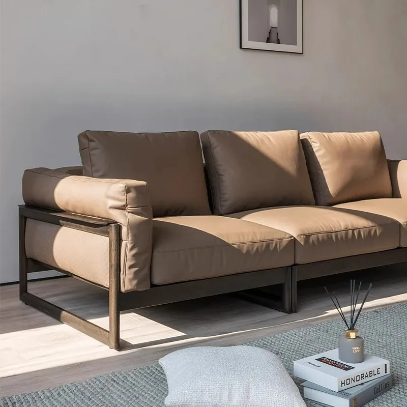 Real cowhide sofa small apartment living room modern simple light luxury straight row sofa furniture black walnut
Real cowhide sofa small apartment living room modern simple light luxury straight row sofa furniture black walnut