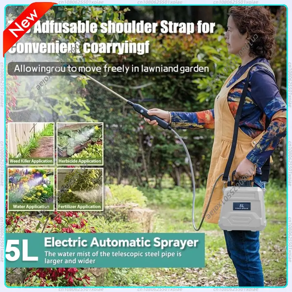 5L Shoulder Pesticide Sprayer Garden Water Sprayer USB Rechargeable Lawn Sprinkler 3 Modes Multi-Function for Garden Irrigation
5L Shoulder Pesticide Sprayer Garden Water Sprayer USB Rechargeable Lawn Sprinkler 3 Modes Multi-Function for Garden Irrigation