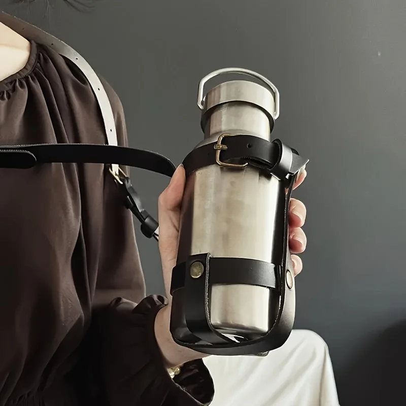 1Pc Water Bottle Holder With Strap PU Leather Bag Pouch Water Bottle Sling Carrier 3 In 1 Shoulder Hand Strap Sling Water Bottle
1Pc Water Bottle Holder With Strap PU Leather Bag Pouch Water Bottle Sling Carrier 3 In 1 Shoulder Hand Strap Sling Water Bottle
