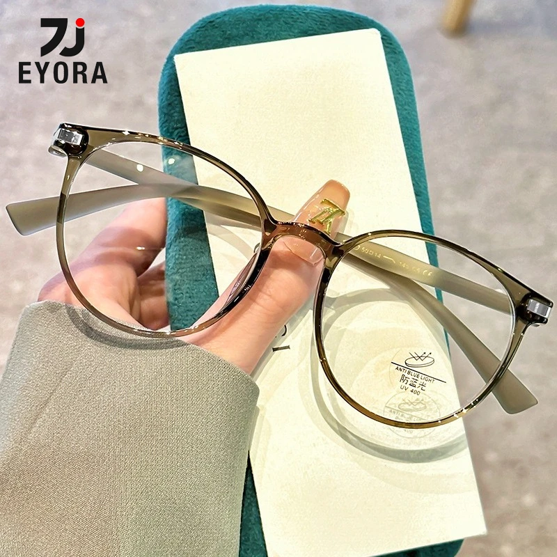 EYORA Ultralight TR90 Plain Face Reading Glasses for Women Anti Blue Light Photochromic Glasses Optical Lenses with Prescription
EYORA Ultralight TR90 Plain Face Reading Glasses for Women Anti Blue Light Photochromic Glasses Optical Lenses with Prescription