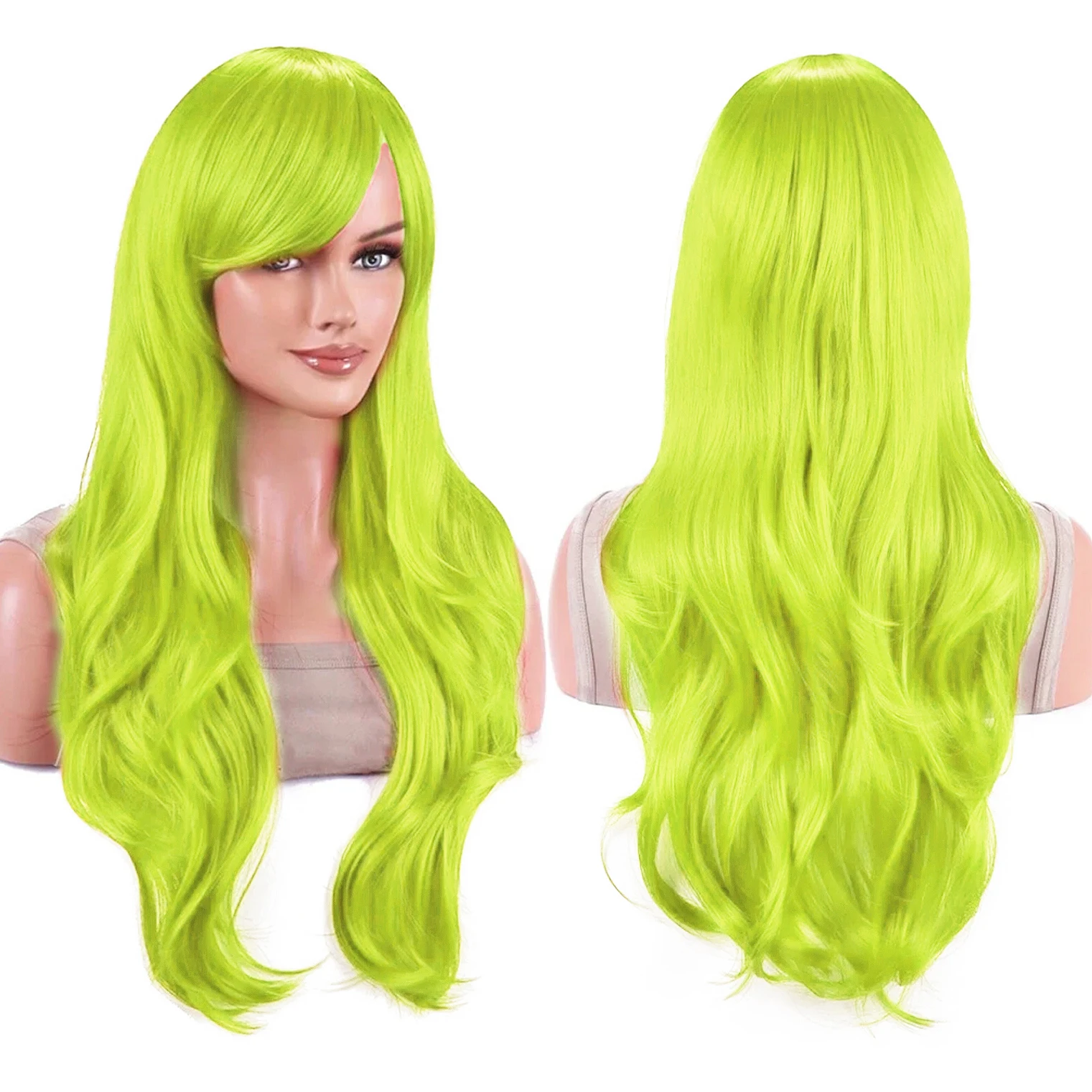 Synthetic Hair Bright Green Wavy Lolita Cosplay Wig Anime Wigs Mion & Shion Sonozaki Halloween Costume Wig for Women
Synthetic Hair Bright Green Wavy Lolita Cosplay Wig Anime Wigs Mion & Shion Sonozaki Halloween Costume Wig for Women