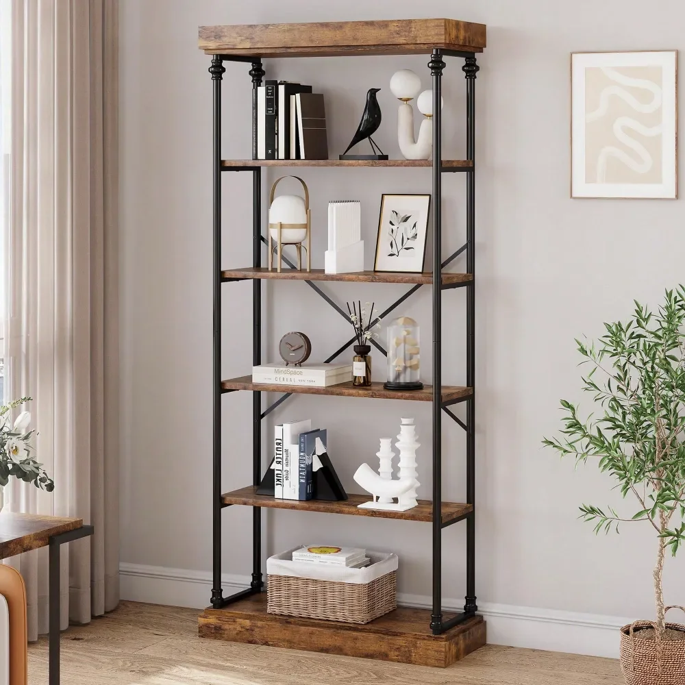 Tier Bookshelf Industrial Bookcase Wood Tall Standing Bookshelves Wood Vintage Display Rack Rustic Bookshelf
Tier Bookshelf Industrial Bookcase Wood Tall Standing Bookshelves Wood Vintage Display Rack Rustic Bookshelf