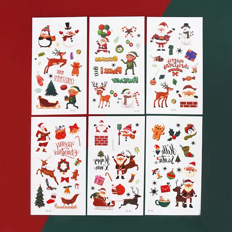 10Pcs Cartoon Christmas Temporary Tattoo Stickers Santa Claus Snowman Waterproof Sticker Xmas Party Decor Child Kid Gifts 2024
10Pcs Cartoon Christmas Temporary Tattoo Stickers Santa Claus Snowman Waterproof Sticker Xmas Party Decor Child Kid Gifts 2024
