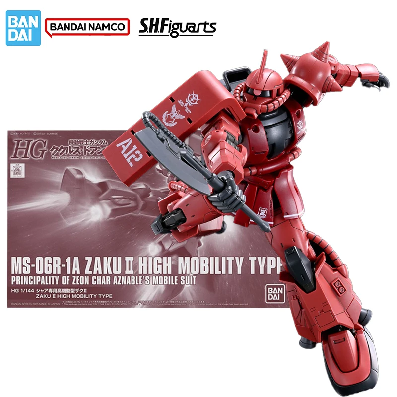 Оригинальная фигурка Bandai Gundam Model Kit HG 1/144 MS-06R-1A Zaku II, коллекция High Mobility Type, экшн-фигурка, модель
Оригинальная фигурка Bandai Gundam Model Kit HG 1/144 MS-06R-1A Zaku II, коллекция High Mobility Type, экшн-фигурка, модель