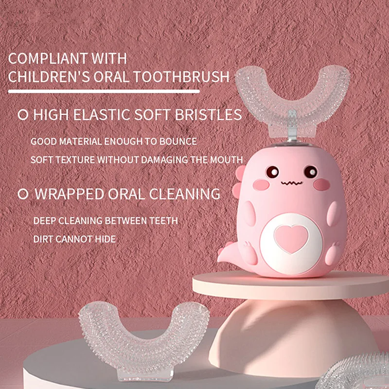 Wireless charging automatic toothbrush for home use - 360-degree teeth whitening silicone electric toothbrush - for children
Wireless charging automatic toothbrush for home use - 360-degree teeth whitening silicone electric toothbrush - for children