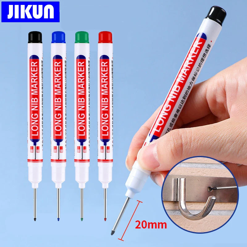 Long Head Markers Pen Bathroom Woodworking Decoration Multi-purpose Deep Hole Marker Pens Pen Red/Black/Blue Ink
Long Head Markers Pen Bathroom Woodworking Decoration Multi-purpose Deep Hole Marker Pens Pen Red/Black/Blue Ink