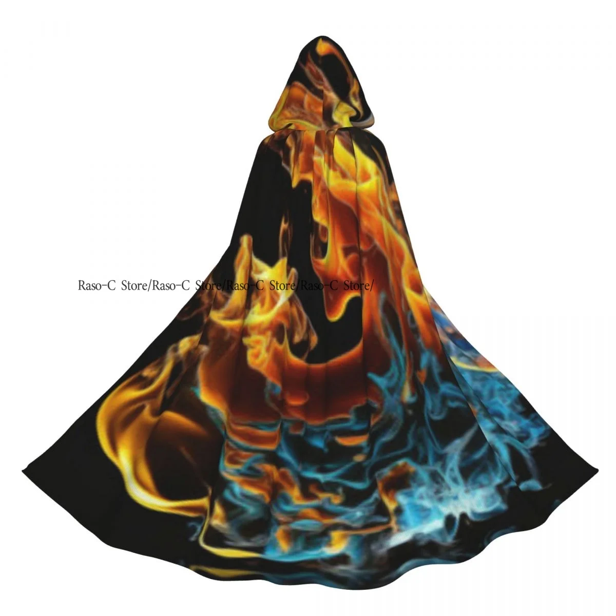 Adult Cloak Cape Hooded Fire Background Medieval Costume Witch Wicca Vampire Elf Purim Carnival Party
Adult Cloak Cape Hooded Fire Background Medieval Costume Witch Wicca Vampire Elf Purim Carnival Party