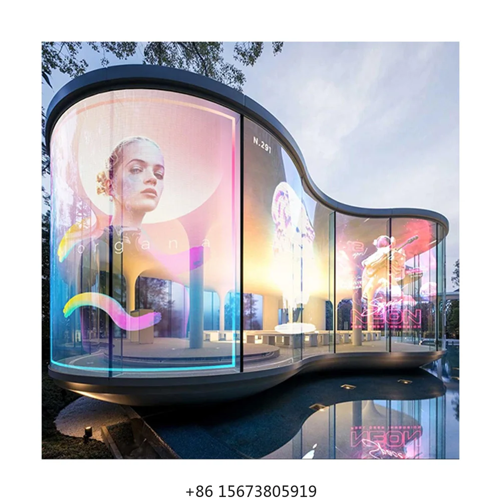 P3.5 P6.5mm Transparent LED Film Screen Display for Glass Installed Advertising LED Crystal Film Screen
P3.5 P6.5mm Transparent LED Film Screen Display for Glass Installed Advertising LED Crystal Film Screen